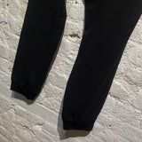 ALEXANDER MCQUEEN MCQ BLACK CREPE SWEATPANTS