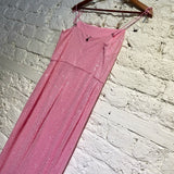ROTATE PINK SEQUINNED LONG DRESS