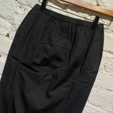 RICK OWENS STRETCH COTTON PENCIL SKIRT