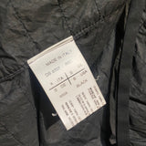 RICK OWENS DRKSHDW BLACK LEATHER/WOVEN CORD JACKET