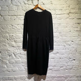 CELINE LONG BLACK JERSEY DRESS