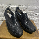 YOHJI YAMAMOTO Y-3 PYTHON TEXTURE PLATFORM HEELS