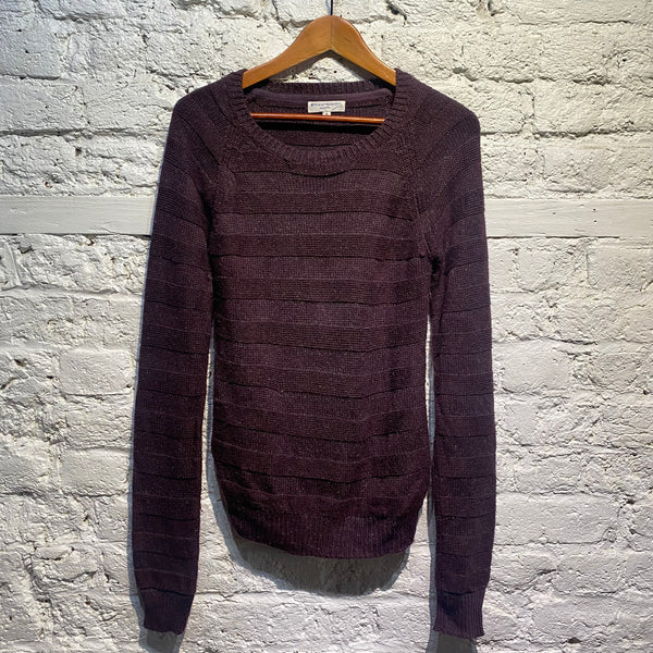 OPENING CEREMONY PURPLE KNIT JUMPER COLLAR DETAIL