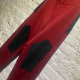KIKO KOSTADINOV RED/BLACK “SATURN WAIST” TROUSERS