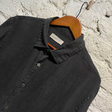 ASSEMBLY LABEL DARK GREY LINEN SHIRT