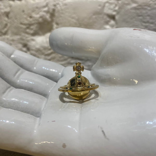 VIVIENNE WESTWOOD GOLD ORB RING .925