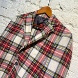 R13 TARTAN WOOL MIX JACKET