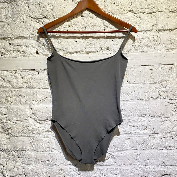 SKIMS CHARCOAL GREY BODYSUIT