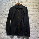 VIVIENNE WESTWOOD BLACK 3 BUTTON KRALL SHIRT
