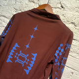 EIROCORI BROWN/BLUE GRAPHIC L/S TEE