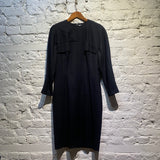 KARL LAGERFELD VINTAGE BLACK WOOL DRESS