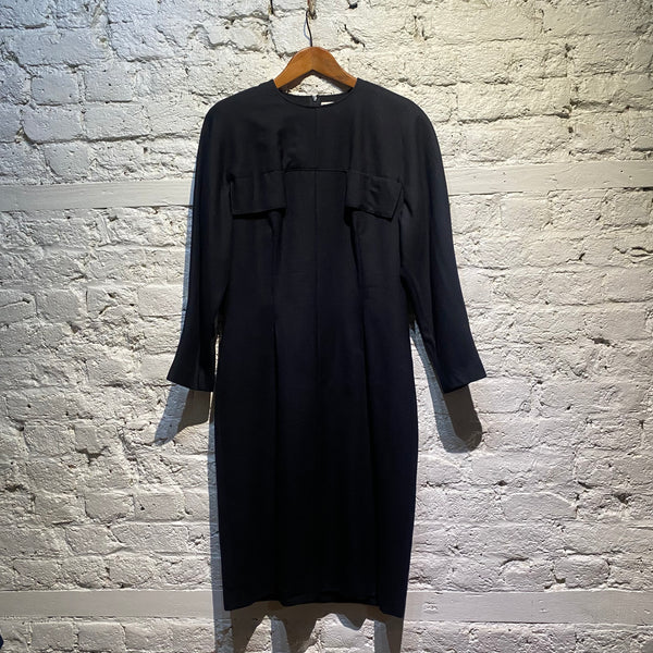 KARL LAGERFELD VINTAGE BLACK WOOL DRESS