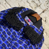 SAVE THE QUEEN! WOOL PONCHO COAT