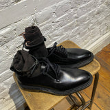 YANG LI BLACK LACED ANKLE STRAP SHOES