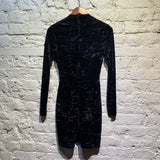 BALENCIAGA MIDNIGHT VELVET PLAYSUIT/DRESS