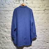 VLAS BLOMME STRIPED LINEN SHIRT DRESS