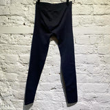 RICK OWENS BLACK KNIT LEGGINGS