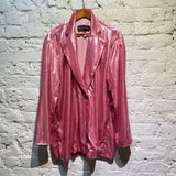 MICHAEL LO SORDO DUSTY PINK DECONSTRUCTED WRAP BLAZER