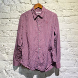 MARTINE ROSE RED/BLUE CHECK CRINKLE SHIRT