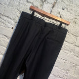 HAIDER ACKERMANN BLACK CHAIN BEADED TROUSERS