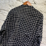 HAIDER ACKERMANN BLACK/WHITE GRID SHIRT