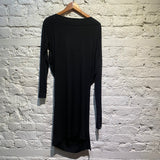 VIVIENNE WESTWOOD ANGLOMANIA BLACK JERSEY DRESS
