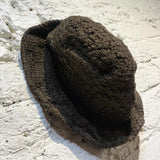 BY WALID BROWN CROCHET BUCKET HAT