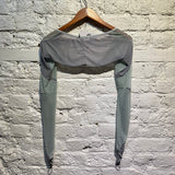 CHRISTIANA HADJIPAPA LIGHT BLUE/LILAC SLEEVES/BOLERO