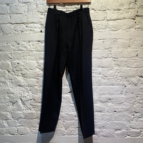 FILIPPA K BLACK WOOL PLEATED TROUSERS
