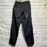 VALENTINO BLACK NYLON BELTED TROUSERS