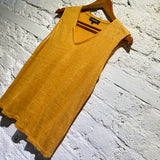 JAEGER ORANGE (TURMERIC) LINEN VEST
