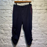 ZEGNA EZ CHALK STRIPE BREECHES RED STICHING