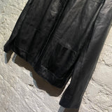 PINKO BLACK LEATHER JACKET