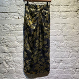 16ARLINGTON BLACK/GOLD BROCADE SKIRT