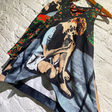 JW ANDERSON ONE SLEEVE GILBERT & GEORGE PRINT TOP