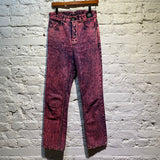 S.R. STUDIO PINK ACID WASH JEANS