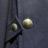 YOHJI YAMAMOTO NAVY WOOL OVERCOAT