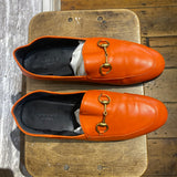 GUCCI ORANGE LOAFERS