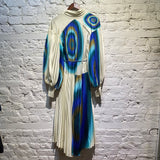 ALÉMAIS PLEATED PRINT DRESS
