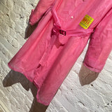 MARTINE ROSE PINK LINED RAIN COAT