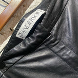 JW ANDERSON BLACK LEATHER TROUSERS