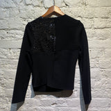 COMME DES GARCONS TRICOT BLACK SWEATER WITH SEQUINS