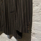 VERSACE VERSUS VINTAGE BROWN CHALK STRIPE SUIT