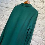 AIMÉ LEON DORE GREEN PIQUE POLO SHIRT