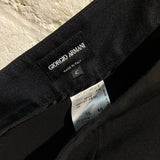 GIORGIO ARMANI BLACK SILK TROUSERS
