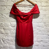 REFORMATION RED SILK “LANELLE” COCKTAIL DRESS