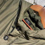 APC GREEN PADDED COAT