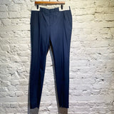 ALEXANDER MCQUEEN NAVY TROUSERS WITH WHITE BAND