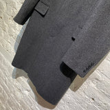 KENZO HOMME CHARCOAL WOOL CASHMERE COAT