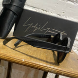 YOHJI YAMAMOTO BLACK ROUND SUNGLASSES